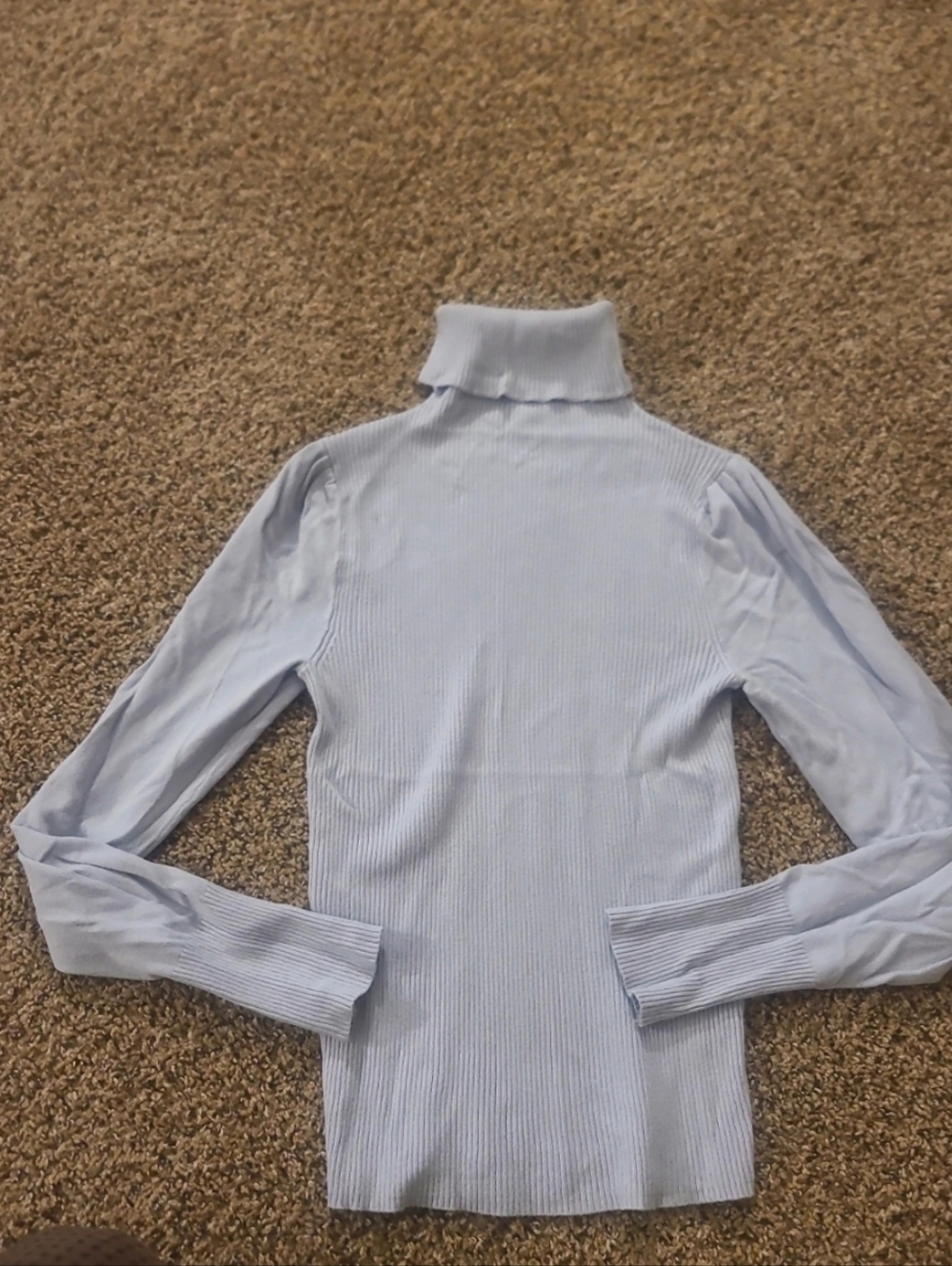 periwinkle blue turtleneck